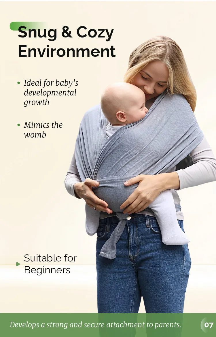 Ergonomic Baby Carrier with X-Shaped Support