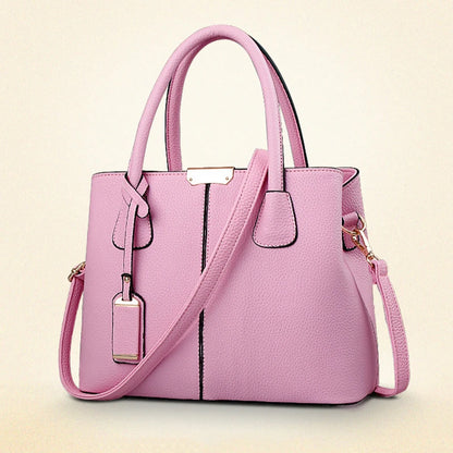 Women's PU Leather Tote Bag - Large, Shoulder & Crossbody