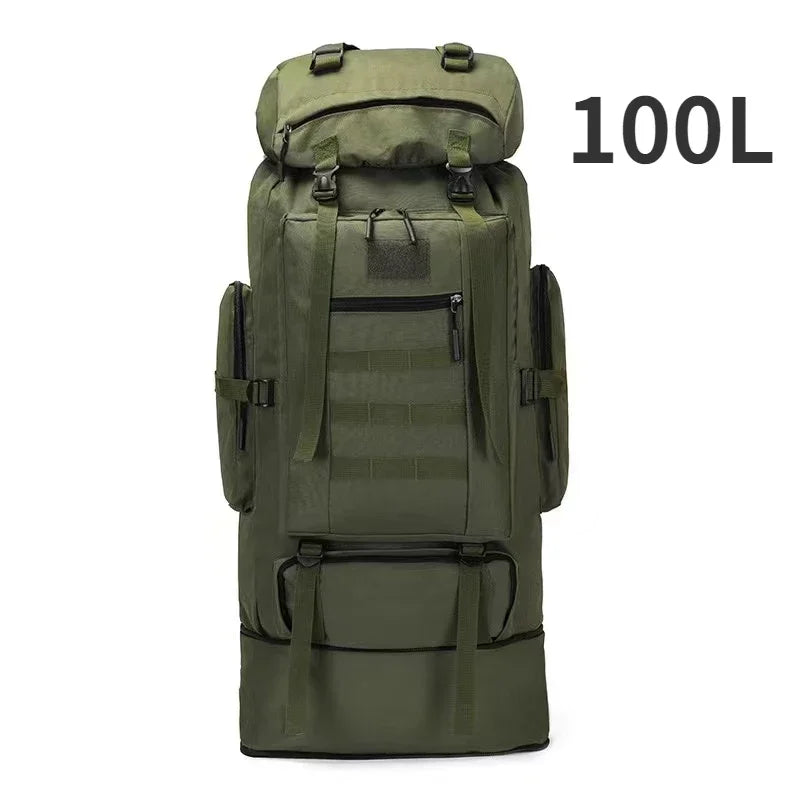 Tactical Backpack Large Capacity 80L & 100L – Hiking, Mountaineering & Camping | Military & Outdoor | Unisex
