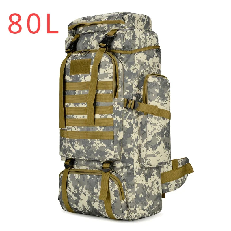 Tactical Backpack Large Capacity 80L & 100L – Hiking, Mountaineering & Camping | Military & Outdoor | Unisex