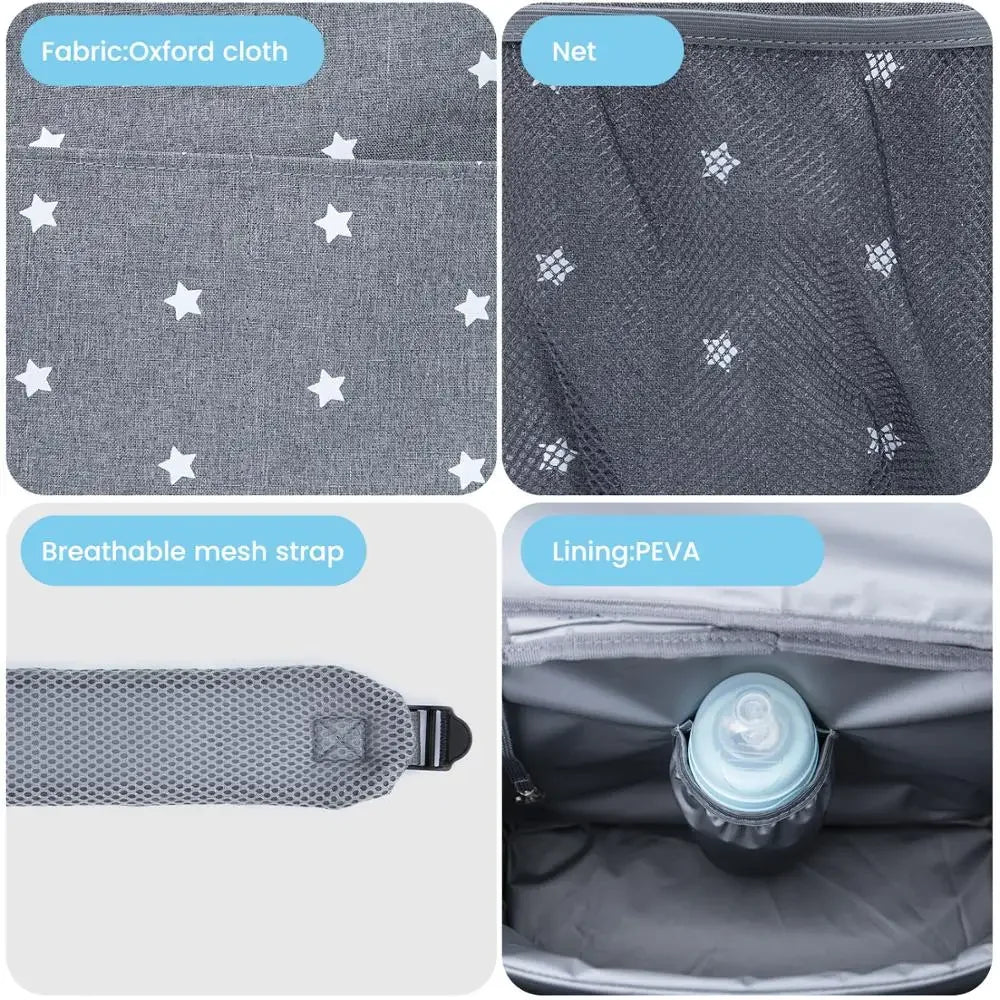 Sac à Langer Grande Capacité pour Poussette - Maman
