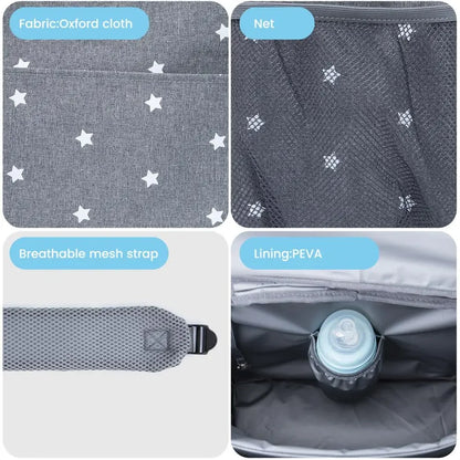 Sac à Langer Grande Capacité pour Poussette - Maman