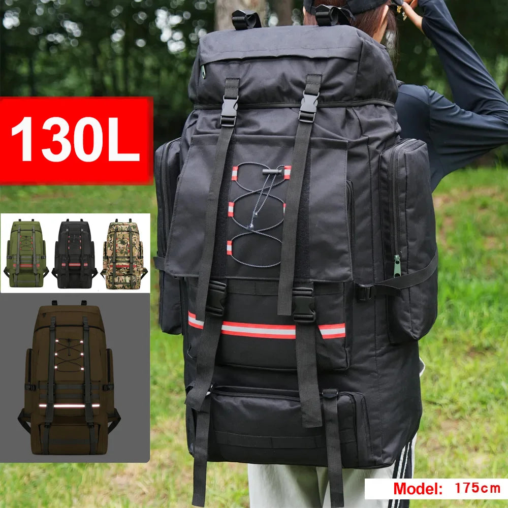 Scione 80L–130L Backpack – Hiking, Camping & Trekking