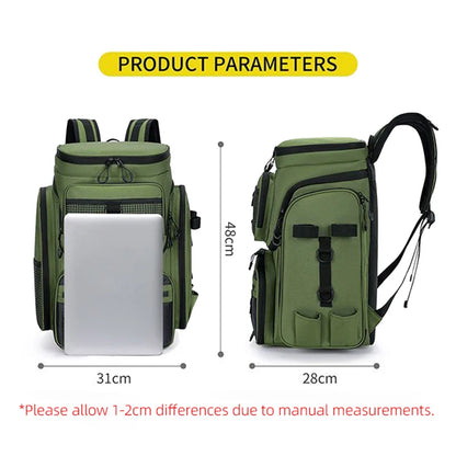 Scione Fishing Backpack - Multifunctional with Rod Holders