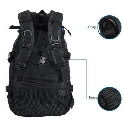 Military Tactical Backpack 20L Parachute Style – Waterproof Nylon | 10 Pockets | Hiking, Hunting & Travel | Black, Green, Gray