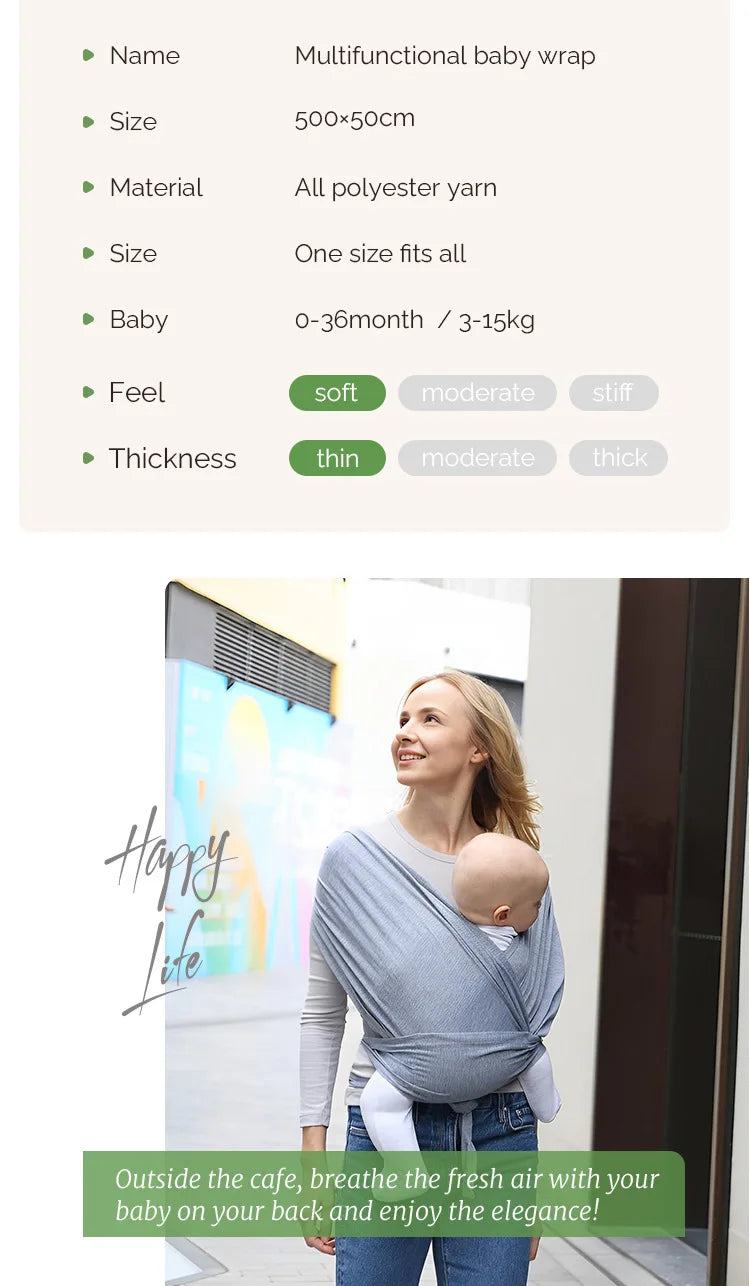 Ergonomic Baby Carrier with X-Shaped Support