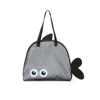 Family Mesh Beach Bag – Large Capacity, Toys, Shells, and Vacation Essentials