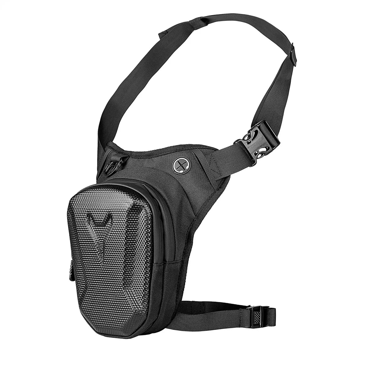 Waterproof Motorcycle Drop Leg Bag – Hard EVA Shell, Reflective