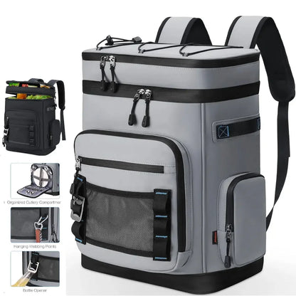 30L Insulated Backpack — Waterproof & Leakproof | Camping, Beach & Picnic