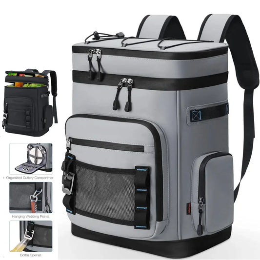 Sac à Dos Isotherme 30L — Imperméable & Étanche | Camping, Plage & Pique-nique