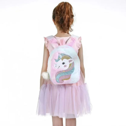 Sac à Dos Fille Licorne Tie-Dye – Grande Capacité, Style Tendance