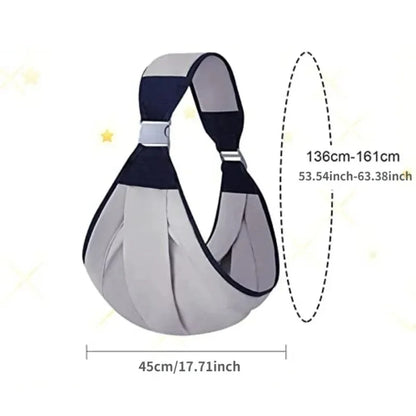 Écharpe Porte-Bébé à Anneau Ring Sling – Multifonction & Ergonomique | Nouveau-Né à Bambin | Coton Doux