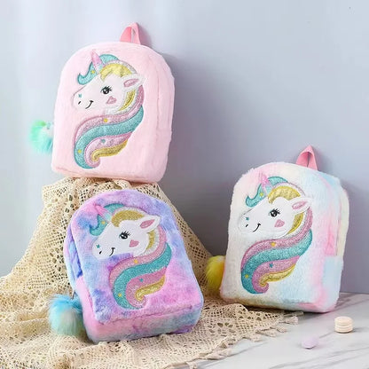 Sac à Dos Fille Licorne Tie-Dye – Grande Capacité, Style Tendance