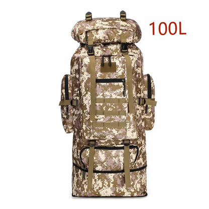Tactical Backpack Large Capacity 80L & 100L – Hiking, Mountaineering & Camping | Military & Outdoor | Unisex