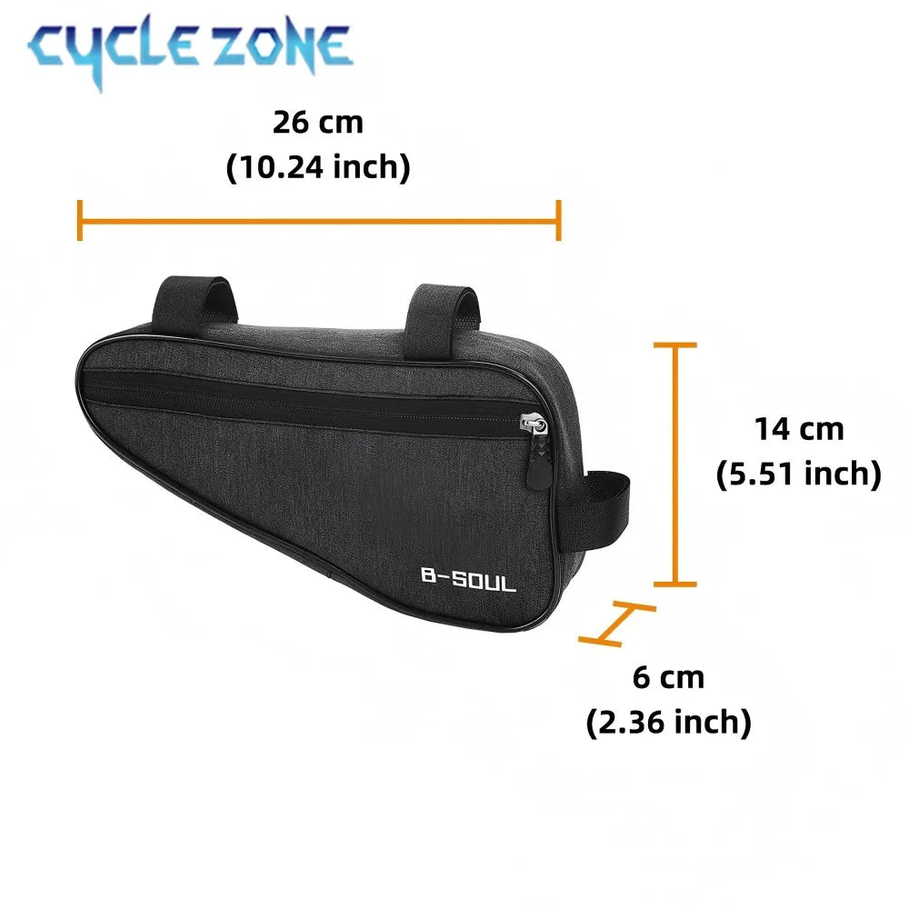 Sacoche Triangulaire de Cadre Vélo – Légère, Durable & Facile à Installer