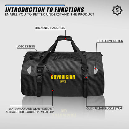 Waterproof Motorcycle Tail Bag - 20L to 100L