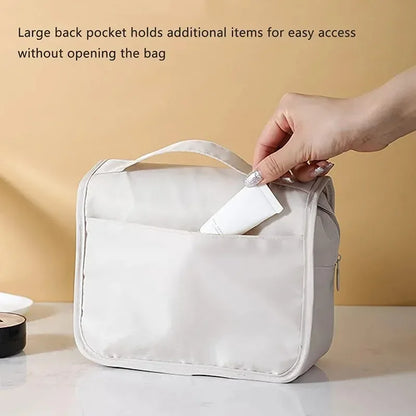 Sac de maquillage de voyage de haute qualité, organisateur de produits de toilette étanche pour femmes, nécessaire de salle de bain, pochette de lavage, sac de rangement de maquillage à crochet
