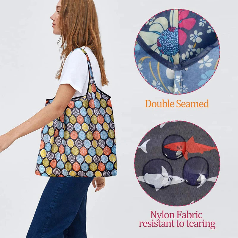 Grand sac réutilisable pliable – Écologique, 20 kg, lavable en machine