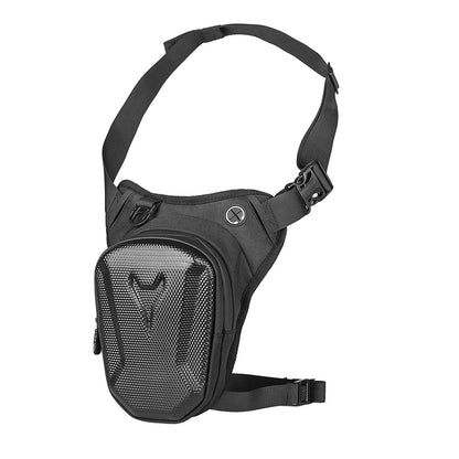 Waterproof Motorcycle Drop Leg Bag – Hard EVA Shell, Reflective