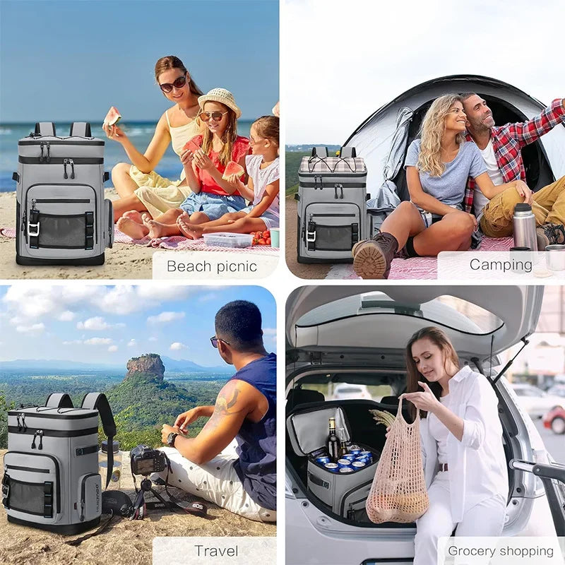 30L Insulated Backpack — Waterproof & Leakproof | Camping, Beach & Picnic