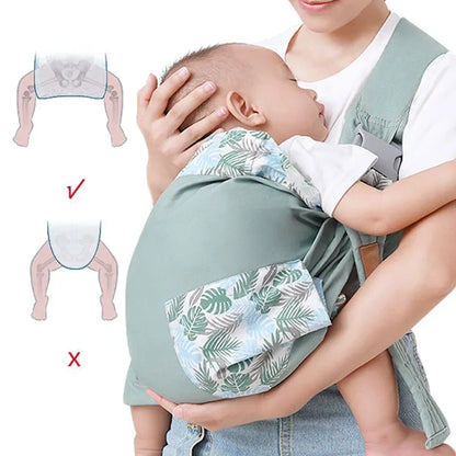Écharpe de Portage Bébé 2-en-1 en Coton - 0 à 36 Mois