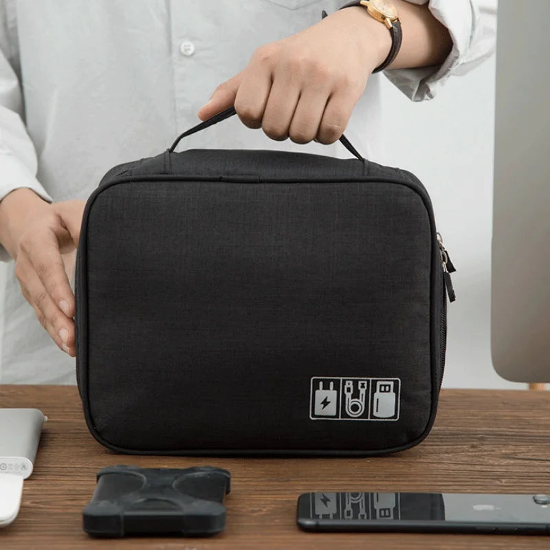 Cable Organizer Pouch – Waterproof, Portable & Multifunctional for Travel