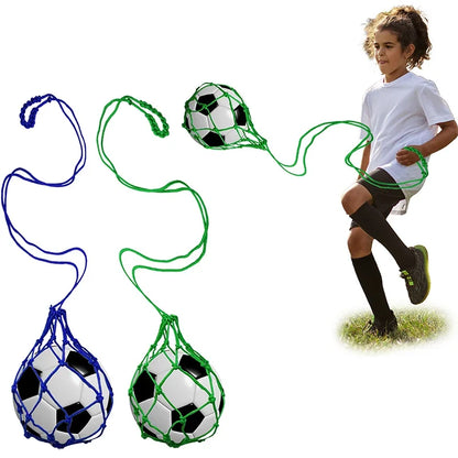 Filet d'entraînement football en nylon – Pratique seul, intérieur & extérieur