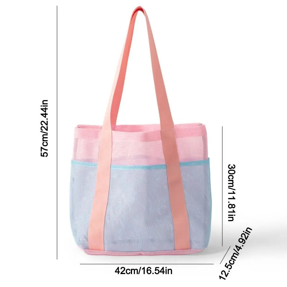 Sac filet de plage grande capacité — léger, pliable et polyvalent