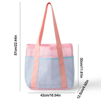 Sac filet de plage grande capacité — léger, pliable et polyvalent