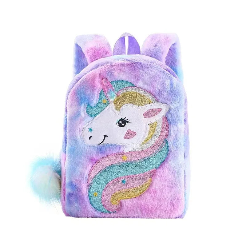 Sac à Dos Fille Licorne Tie-Dye – Grande Capacité, Style Tendance