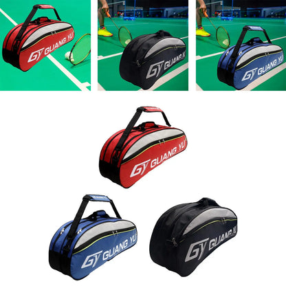 Badminton, Tennis & Pickleball Racket Bag in Nylon – Large Capacity, Unisex