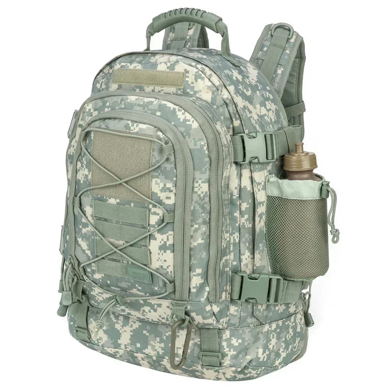 60L Waterproof Tactical Military Backpack – MOLLE System | Hiking, Camping & Hunting | 8 Colors