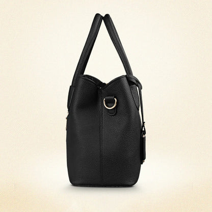 Women's PU Leather Tote Bag - Large, Shoulder & Crossbody
