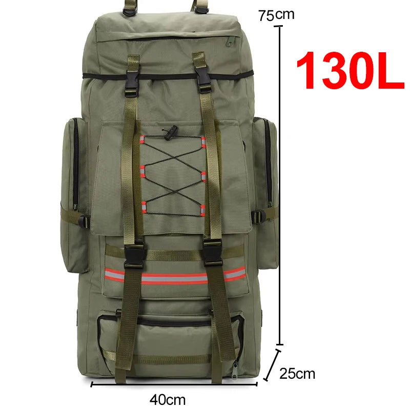 Scione 80L–130L Backpack – Hiking, Camping & Trekking