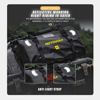 Waterproof Motorcycle Tail Bag - 20L to 100L