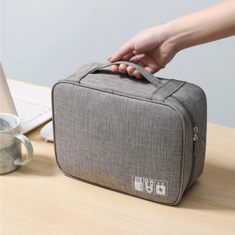 Cable Organizer Pouch – Waterproof, Portable & Multifunctional for Travel