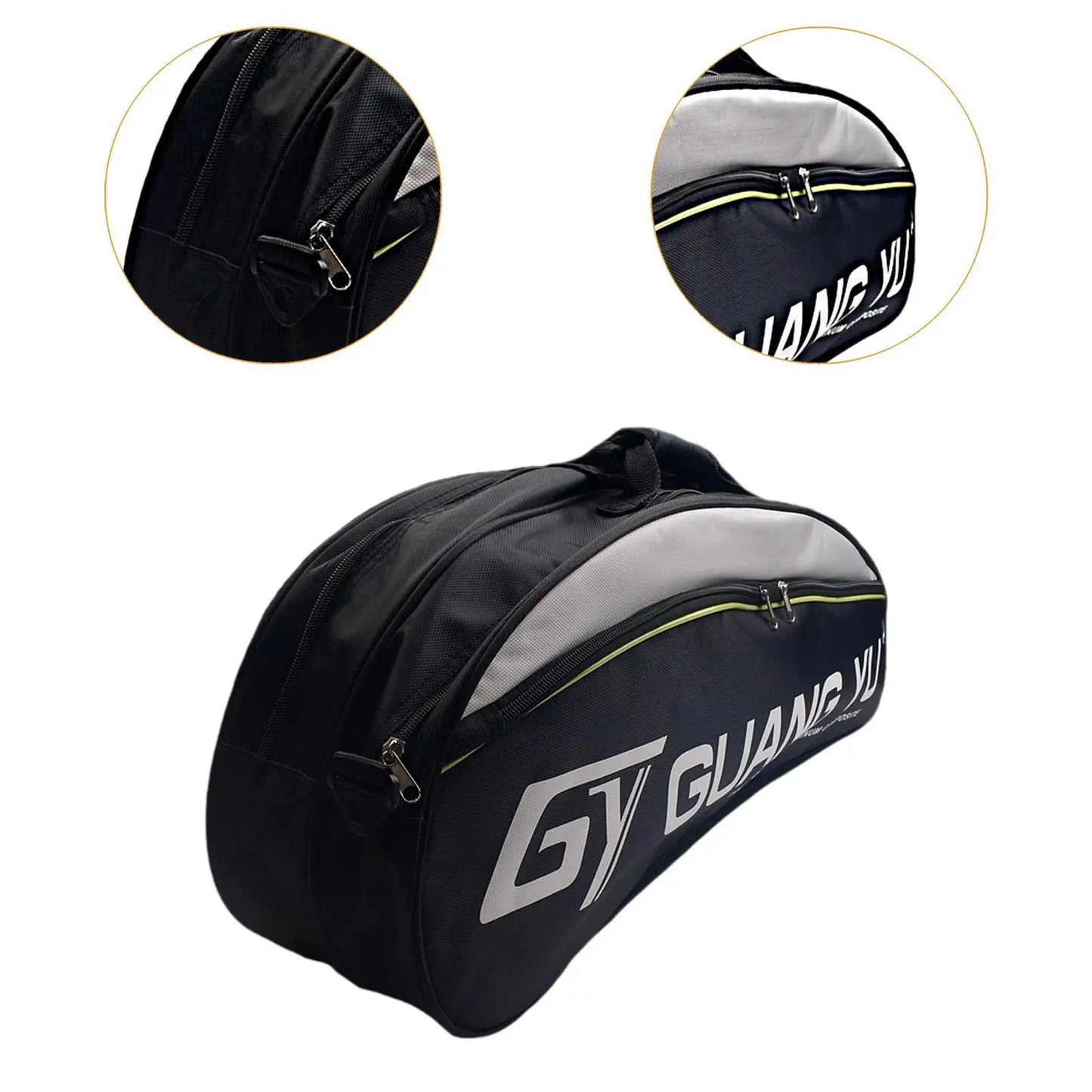 Badminton, Tennis & Pickleball Racket Bag in Nylon – Large Capacity, Unisex