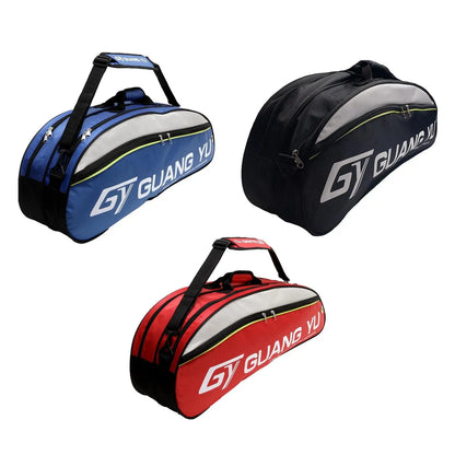 Badminton, Tennis & Pickleball Racket Bag in Nylon – Large Capacity, Unisex