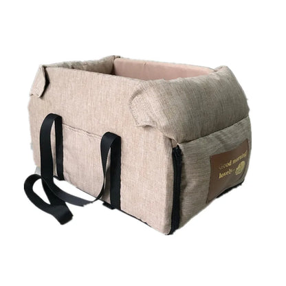 Dog & Cat Car Seat Bed – Portable & Washable | Car Safety | Sizes S & L | Chihuahua