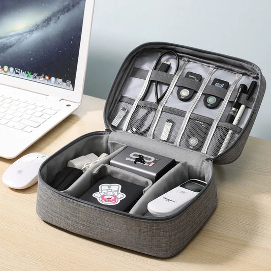 Trousse Organisateur de Câbles – Imperméable, Portable & Multifonction pour Voyage