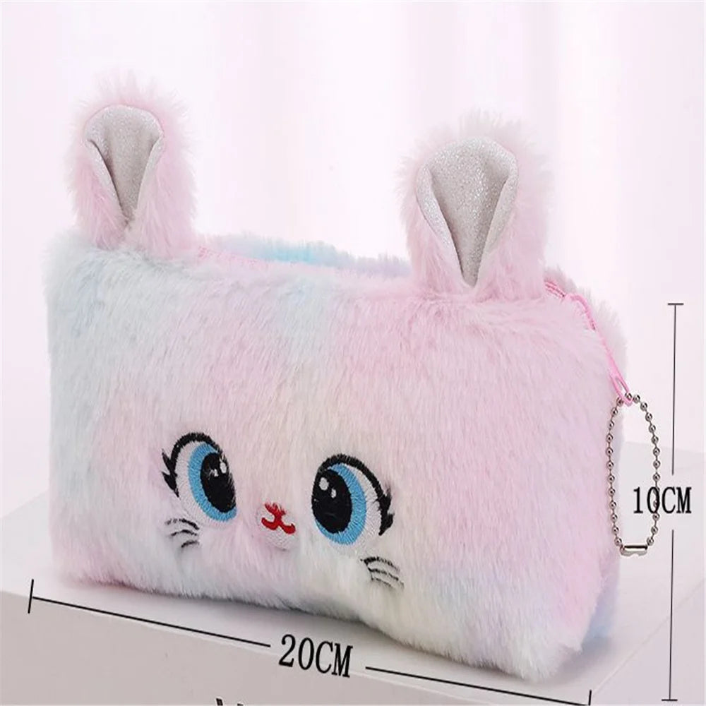 Porte-Monnaie Chat avec Porte-Clés – Design Aléatoire, ~20 cm