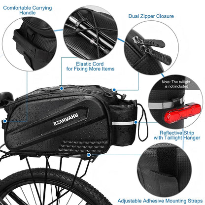 Rear Bike Pannier - Large Capacity, Foldable & Waterproof