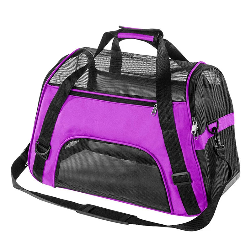 Breathable Mesh Cat & Dog Carrier – Foldable | Sizes S, M & L | Travel & Outdoor