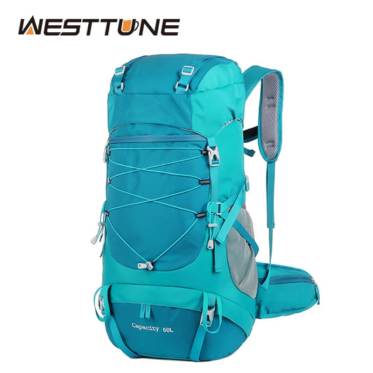 Sac à Dos de Randonnée 50L WESTTUNE avec Couvre-Pluie