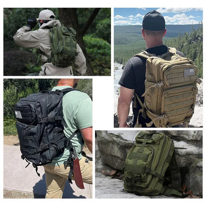 50L Waterproof Tactical Backpack - Large Capacity Multifunction | Travel, Hiking & Outdoor Sports | Unisex