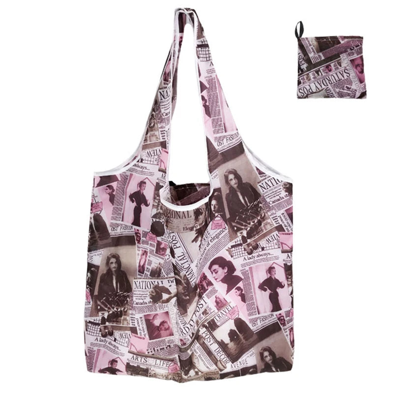 Grand sac réutilisable pliable – Écologique, 20 kg, lavable en machine