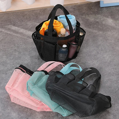 Sac de Plage Filet 8 Poches – Impérméable, Pliable, Grande Capacité Piscine
