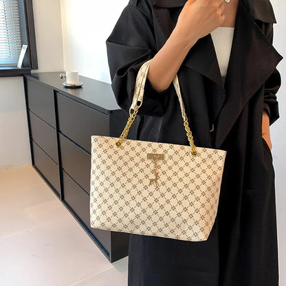 Soft leather tote bag – Large capacity with accessories