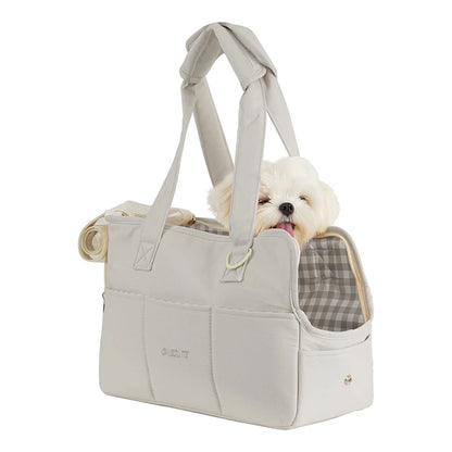 Sac de Transport pour Animaux – Chats & Petits Chiens, Coton Doux, Bandoulière