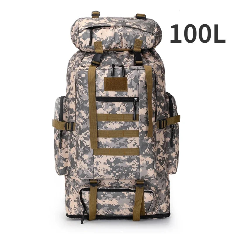 Tactical Backpack Large Capacity 80L & 100L – Hiking, Mountaineering & Camping | Military & Outdoor | Unisex